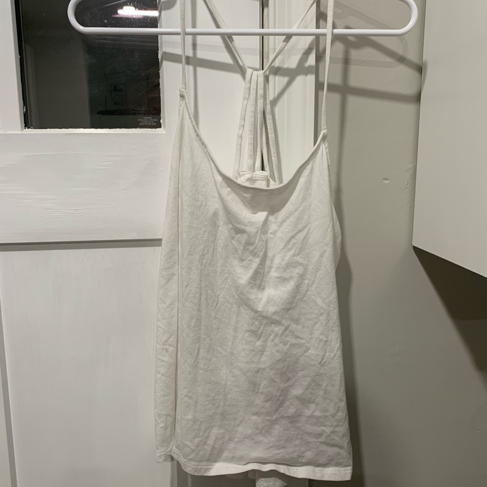 Express white cotton tank top - size Large